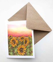 Sunflower Field Card