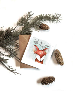 Snow Fox Card