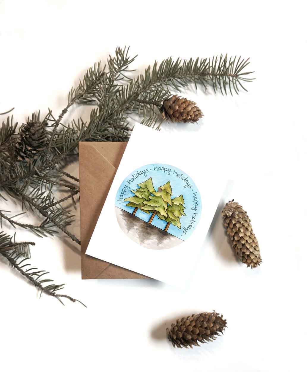 Three Trees Holiday Card